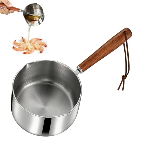 Butter Warmer Small Sauce Pan - 350ml Milk Pot for