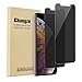 Changze Privacy Screen Protector for iPhone 11 Pro Max/ iPhone Xs Max(6.5inches)Pack of 2, Anti Spy 9H Hardness Tempered Glass Film Resist Scratch Anti Crack &Fingerprints.