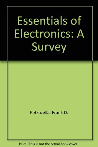 Essentials of Electronics: A Survey, Student Ac... 0028008944 Book Cover
