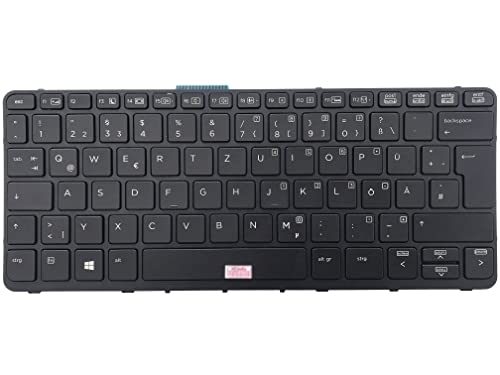 Clavier allemand avec éclairage pour tablette HP Pro x2 612 G1, tablette HP 612, HP P/N : 76641-041