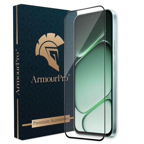 Image of ArmourPro Tempered Glass for OnePlus N6-9H Screen Protector with Black Border, Anti Scratch, Edge-to-Edge Coverage, HD Clarity, Smooth Touch, Case Friendly | Black