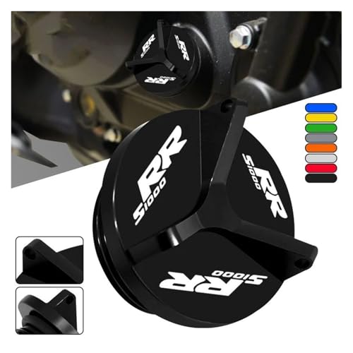 Tapa de aceite de motor CNC negra para la serie S1000RR y S1000XR 2009-2025 2