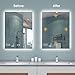 BYECOLD Smart Bathroom Mirror with Bluetooth 48”X 24” WiFi Enabled Weather Display, Fog Free, Backlit Frameless Brightness Adjust, Memory Function Touch Sensor - Horizontally Only