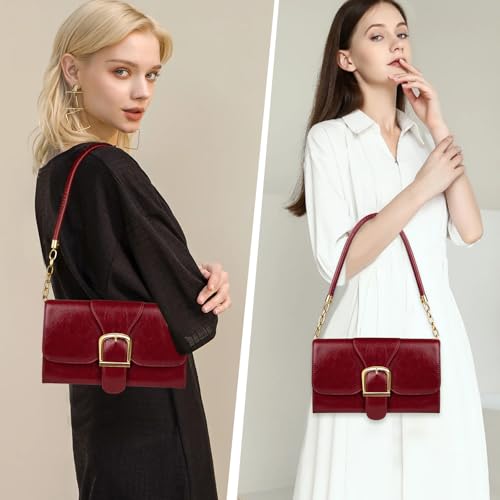 Image of Shoulder Bag for Women, Faux Leather Women's Shoulder Handbags, Fashionable Tote Purses for Women