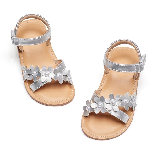 Image of GINFIVE Toddler Girls Sandals Girls Toddler Sandals Little Girls Kids Shoes