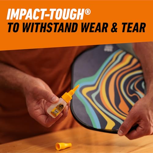 image for Gorilla Super Glue with Brush & Nozzle Applicator, Clear Glue, 12 Gram