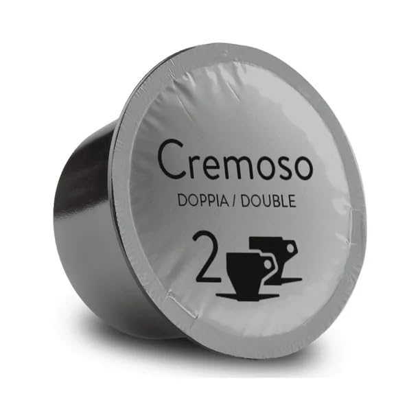 Bristot Cremoso Double Espresso Capsules  Medium Roast  Intense, Creamy, Full-Bodied  11.2g  Compatible with Lavazza Blue Machines  50 Count*