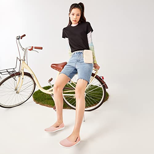 Hash Bubbie Women's Casual Sneakers Slip On Mesh Tennis Shoes Work Nurse Flat Shoes（Mesh Pink.us8 #TOP5