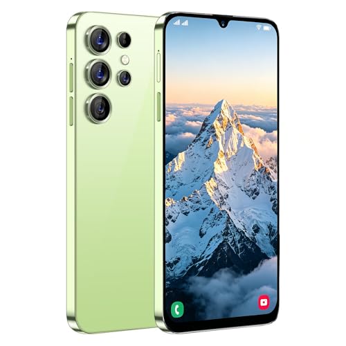 McMgc S25Ultra Téléphone Portable Pas Cher Android, écran 6,3 Pouces Incell, 2Go+16Go (SD 128Go), 3 Fentes (Double SIM+SD), Batterie 4500mAh, caméras 8MP+13MP, déverrouillage Facial (Green)