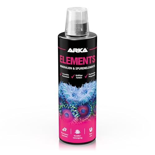 ARKA Elements - 473 ml - Essentielle Mineralien und Spurenelemente zur Förderung von Stein- und Weichkorallen in Meerwasseraquarien, steigert Gesundheit und Farbenvielfalt.