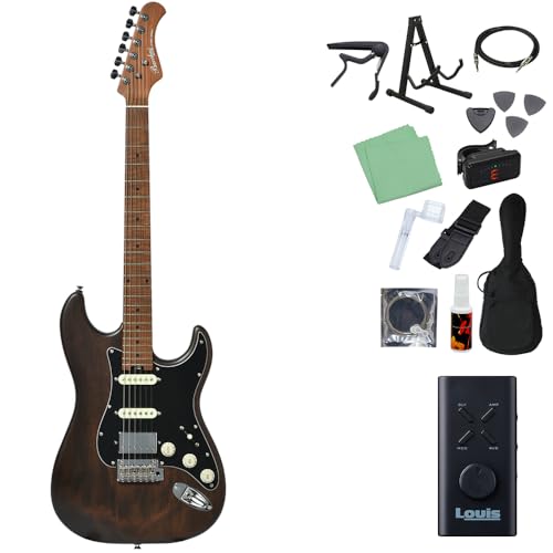 Bacchus BSH-850/RSM エレキギター初心者14点セット 【ヘッドホンアンプ付き】 CHG-S ストラトタイプ ローステッドメイプルネック バッカス