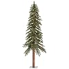 Vickerman 8 Natural Alpine Artificial Christmas Tree Multi Colored LED Lights Faux Christmas Tree Seasonal Indoor Home Decor