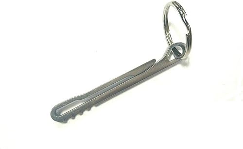 Miniatura 5 de 2 llaveros de acero inoxidable con hebilla colgante, herramienta portátil EDC Quickdraw