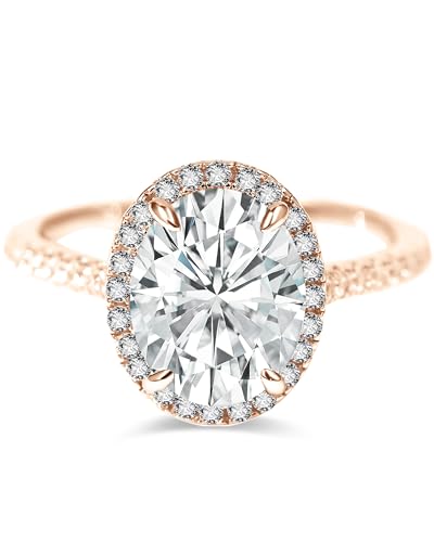 1-3ct Center Oval Cut Moissanite Wedding Engagement Rings 925 Sterling Silver 10K 14K 18K Real Gold Ring with Engraving