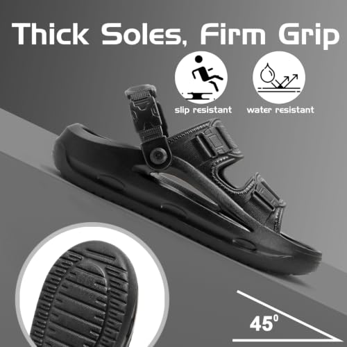 Image of DOCTOR HEALTH SUPER SOFT Men's Sports Sandals | Lightweight EVA Sandals with Back Strap | Anti-Skid Cushioned Comfort Outdoor Casual Walking Sandals