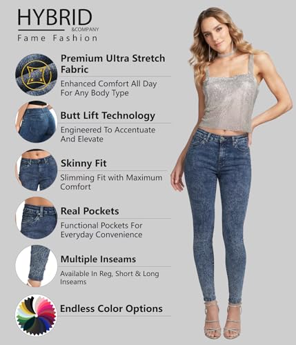 Image of Hybrid & Company Women's Stretch Denim Jeans