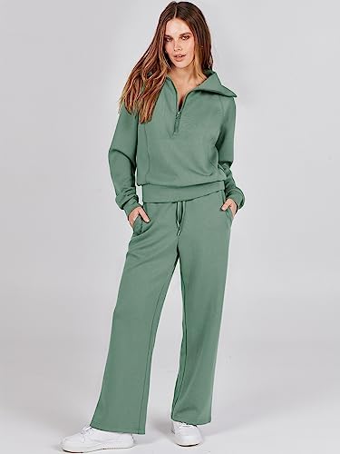 ANRABESS Oversized Sweatshirt and Sweatpants Set