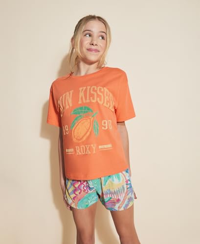 Image of Roxy Girls' Soleil Elastic Waist Shorts, Drawstring Closure, Soft & Comfortable Fit