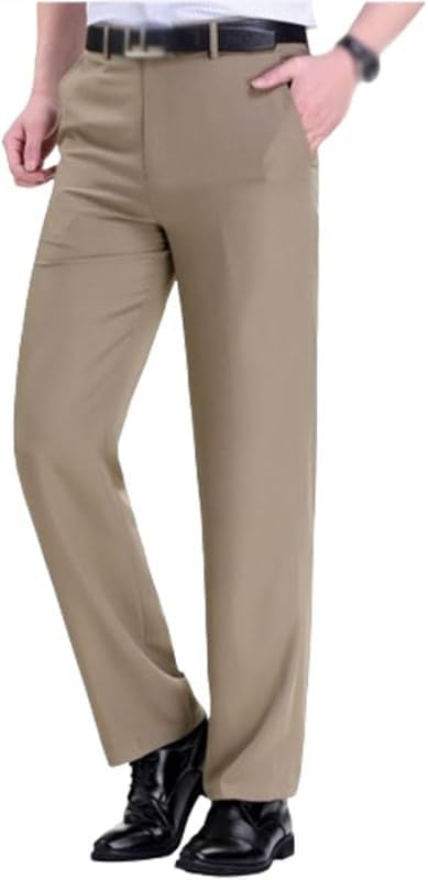 Calormas Mens Pants, Timelessflex - Men's High Stretch Straight Fit Pants, Classic-Fit Wrinkle-Resistant Suit Pants