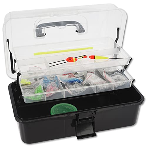 Angelkoffer mit Zubehör Teleskoprute Angelspule Angelbox Angelset Angelrute Anfänger Kinder Komplettset – Bild 3