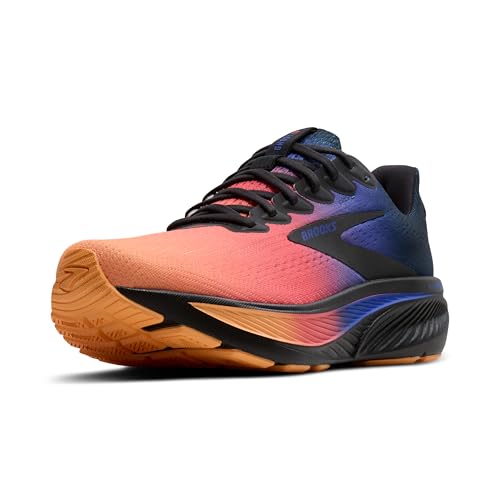 Brooks Men&rsquo;s Ghost 17 Neutral Running Shoe - Night/Blue/Papaya - 10 Medium
