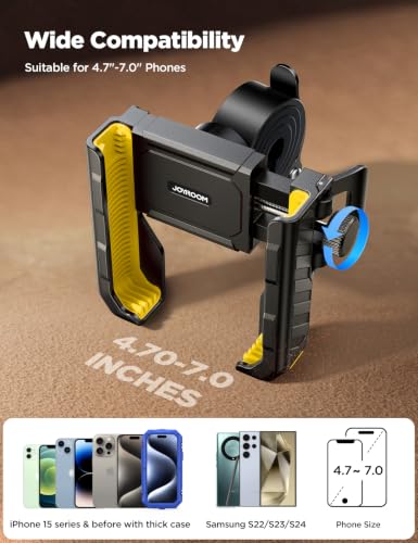 Image of JOYROOM Motorcycle Bike Phone Mount, Camera Friendly Bike Phone Holder