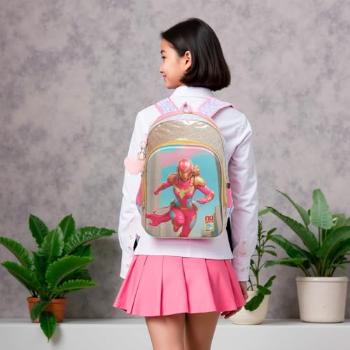 SANTINO, Mochila Infantil No Limits GirlHero by Santino Poliéster PINK NLM12U47