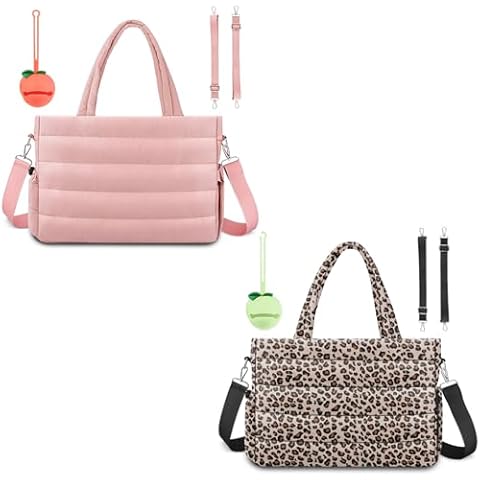 KUBYA Diaper Bag Tote, Baby Diaper Tote Bags Crossbody Hospital Bag Travel Large Mommy Bag, with Silicone Pacifier Case Cover