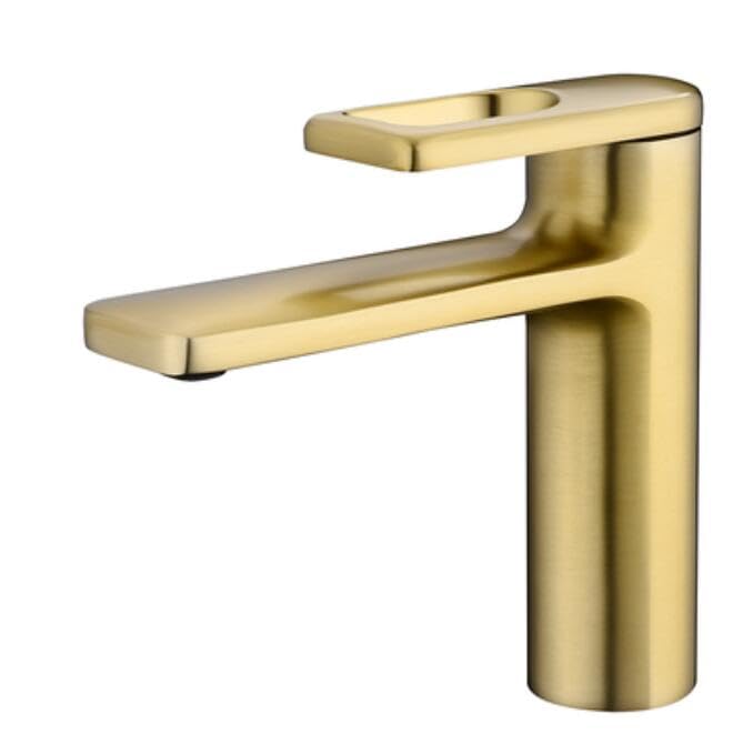 Robinet mitigeur de bassin gris moderne pour évier de toilette et lavabo