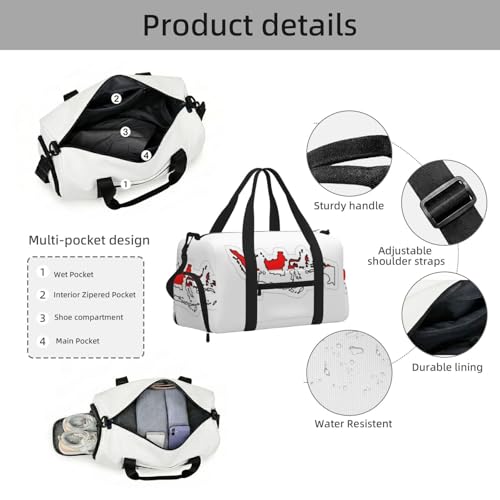 Bolsa cruzada de mano con diseño de mapa de Indonesia y bolso bandolera casual 5