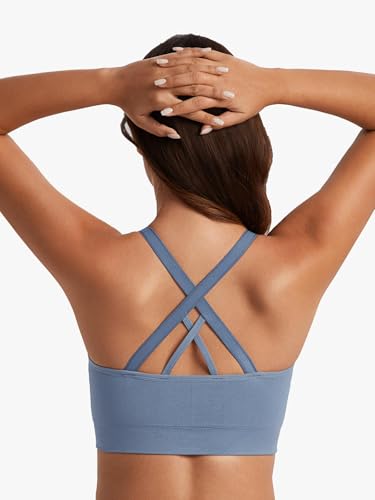 Image of Angelhood Nursing Bras for Breastfeeding, Seamless Nursing Sports Bra Medium Impact Support Maternity Bras for Pregnancy
