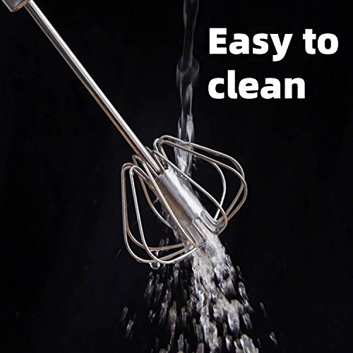 12" Stainless Whisks Hand Push Semi Automatic Egg Beater Mixer 1 Pack #TOP4