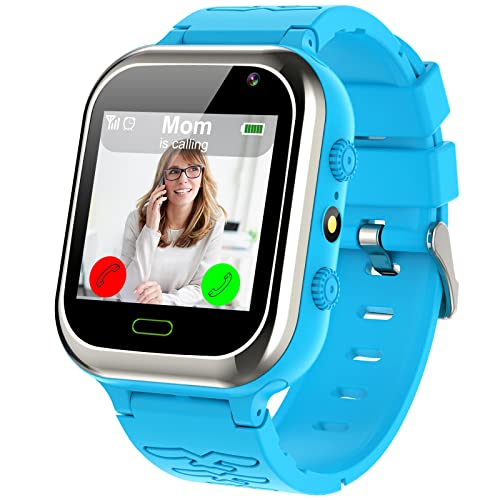 Smartwatch Para Niños Smartwatch Niños,Niños Musica Smartwatch Phone con Podómetro, Calorías,Reloj Inteligente Niño con SOS Cámara...