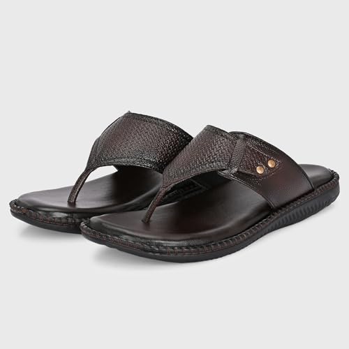 Image of Centrino Sandal for Men | Casual Open Toe Slippers /Flip Flop /Slides Anti Slip on for Men's | Modern slipper Look with Straps | Comfortable Casual look sandal for Men's (9511)