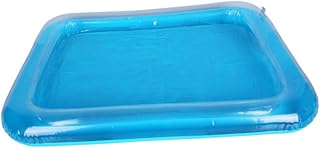 ibasenice Sandbox Beach Toys for Kids Inflatable Toy Kids Playset Sand Castle Tray Inflatable Sand Tray Portable Sand Tray Sand Box for Children Kids Sandbox Children Sandbox Sand Table Blue