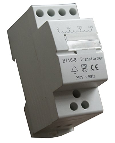 Preisvergleich Produktbild Klingeltrafo 8V, 12V, 24V 50Hz Klingel Trafo