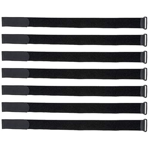 VELCRO Brand 25pc Bulk Pack 18 x 1 Cinch Straps with Buckle Heavy Duty Fastening or Cable Management Solution VELSTRAP Black 91837