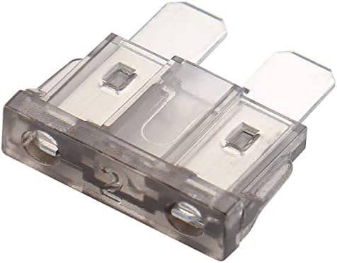 Baomain ATC-2 Grey ATO/ATC 2 Amp Fast-Acting Automotive Blade Fuses - Pack of 25