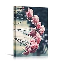 Canvas Wall Art Pink Arrangement Bouquet Expressive Floral Multicolor Photography Romantics - 12x18 inches