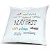 Produktbild Kopfkissen mit Namen Maybrit - Motiv Positive Eigenschaften, 40 cm, 100% Baumwolle, Kuschelkissen, Liebeskissen, Namenskissen, Geschenkidee, Deko