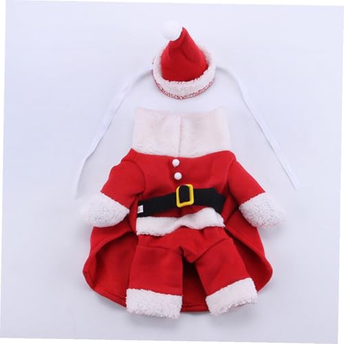 Disfraz de Santa para perro talla S color rojo miniatura 5
