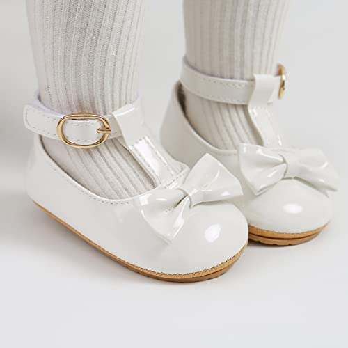 Baby Shoes Mary Jane Flats Non Slip Soft Sole Infant Toddler Sneakers First Walkers Party Christmas Dress Shoes3