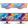Kado Dual Monitor Setup - 2-Pack 22 1920x1080 Computer Monitor 75Hz VESA Mount HDMI Office Gaming Hybrid Built-in Speakers (E22 Dual Series)