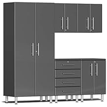 Ulti-MATE UG22050G 5-Piece Garage Cabinet Kit in Graphite Grey Metallic