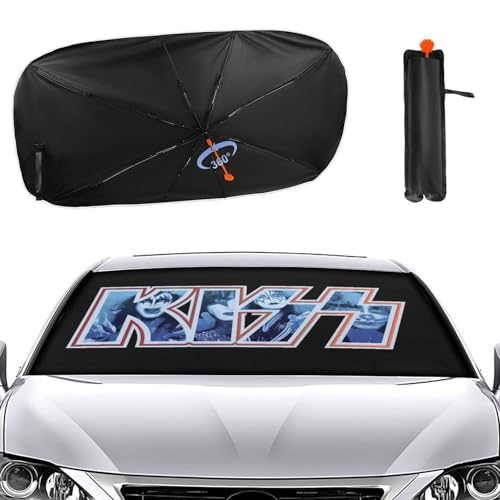 �ԗp�T���V�F�[�h �L�b�X KISS �L�X �J�[�T���V�F�[�h �P�^ �ԗp�p���\�� �t�����g�T���V�F�[�h ������� �܂��ݎ� �J�[�p�i �Ռ� �ՔM �ȒP���t�� �ėp Uv�J�b�g �l�G�Ή� 73��133cm