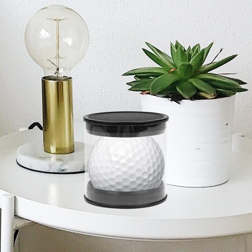 Caja para 8 balones de golf portátil transparente con tubo cilíndrico de plástico rígido 5