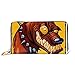 Produktbild JHGFG Mode Handtasche Reißverschluss Brieftasche Vorsicht Hund Zeichen Illustration Angry Phone Clutch Geldbörse Abendkupplung Blocking Leder Brieftasche Multi Card Organizer