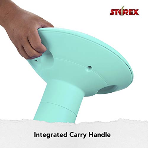 Image of Storex Active Tilt Stool - Ergonomic Seating for Flexible Office Space and Standing Desks, Adjustable 12-24 Inch Height, Teal (00325A01C)