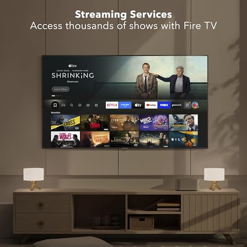 Image of Insignia 55 inch Class F70 Series 4K UHD HDR QLED Mini-LED Smart Fire TV, Voice Remote with Alexa, Stream Live TV Without Cable