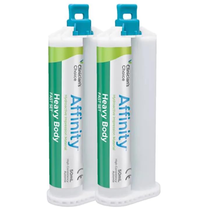 Clinician's Choice 23405 Affinity Impression Material Heavy Body Fast Set 2/Pk 50 mL